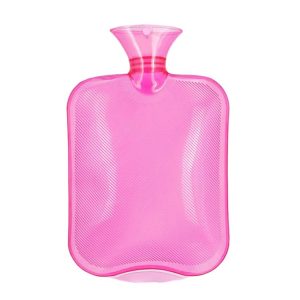 Clear PVC Thick Warm Water Bag Hand Warmer Girls Pocket Warmer Hot Water Bag, Color: 1000ml Pink