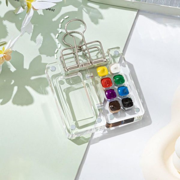 Mini Portable Watercolor Acrylic Box For Sketching, Style: 8 Grids - Image 2