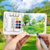 Mini Portable Watercolor Acrylic Box For Sketching, Style: 8 Grids - Image 4