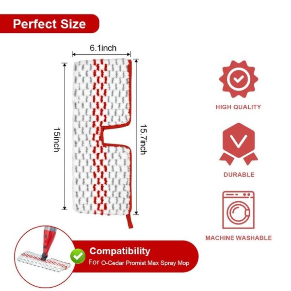 Vileda / O-Cedar ProMist MAX Spray Mop Refills Microfiber Mop Pads - Image 3