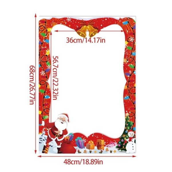 21pcs / Set Christmas Party Decoration Children Adults Quirky Photo Frame Handheld Photo Props - Image 4