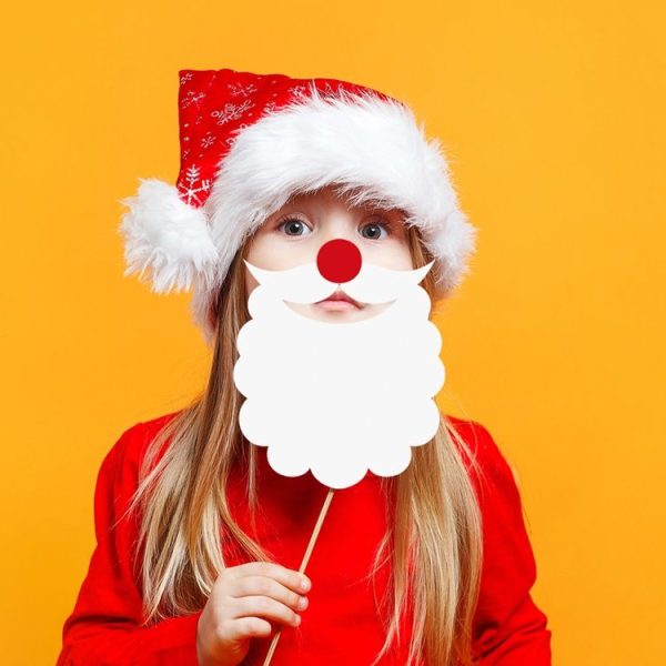 21pcs / Set Christmas Party Decoration Children Adults Quirky Photo Frame Handheld Photo Props - Image 8