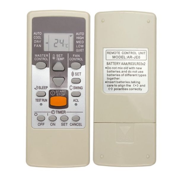 Fujitsu AR-JE6 Air Conditioner Remote Control Replacement Parts - Image 2