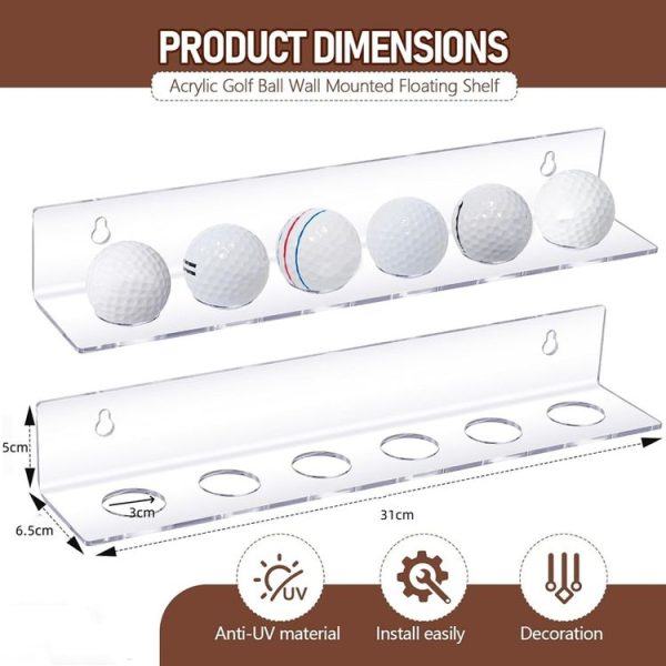 Acrylic Golf Ball Table Tennis Wall Display Rack, Gui Ge: 132-1 - Image 3