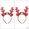 Bell Antler Headdress Christmas Ball Party Decoration Headband (Red) - Image 4