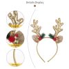 Bell Antler Headdress Christmas Ball Party Decoration Headband (Red) - Image 5