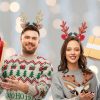 Bell Antler Headdress Christmas Ball Party Decoration Headband (Red) - Image 7
