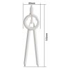 Drawing Press Digital Compass Multifunctional Scale Compass (White With Refill) - Image 2