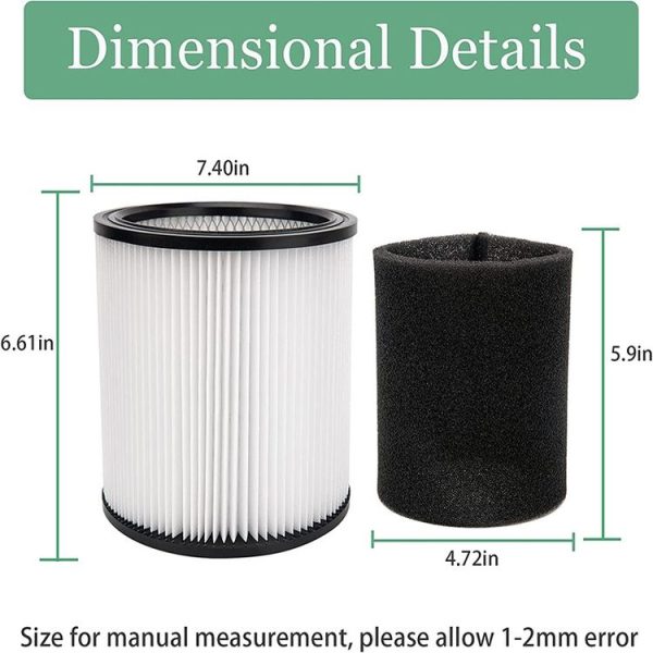 Shop-Vac 90350 90304 90333 Vacuum Cleaner Accessories 1 Filter - Image 3