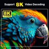 TV98 ATV 8K Allwinner H618 Android 14 2.5G+5G Dual Wifi HD Set-Top Box With Bluetooth Voice Remote Controller 2GB+16GB - Image 10