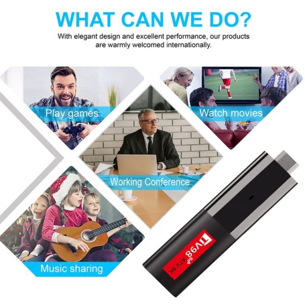 TV98 ATV 8K Allwinner H618 Android 14 2.5G+5G Dual Wifi HD Set-Top Box With Bluetooth Voice Remote Controller 2GB+16GB - Image 11