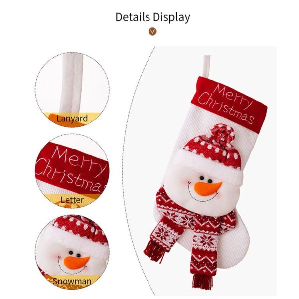 Christmas Decoration Cartoon Three-dimensional Knitted Socks Children Gift Bag (Old Man) - Image 4