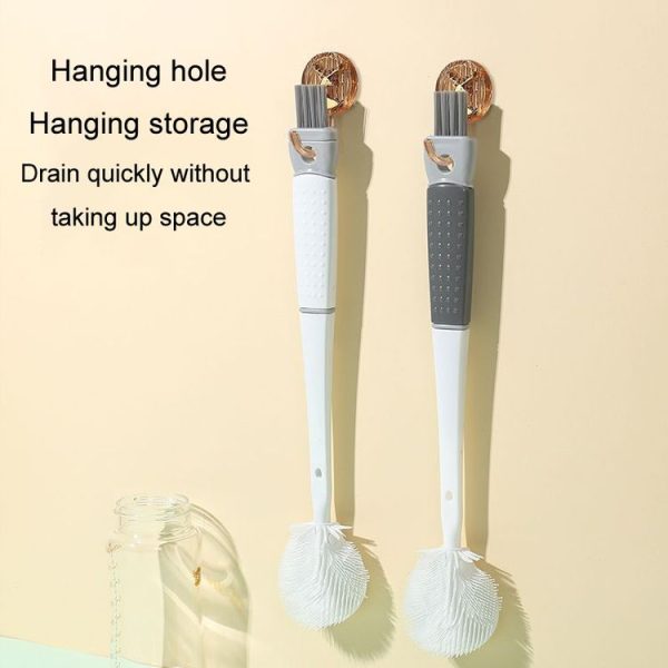 Multifunction Bottle Brush Long Handle Household Cup Washing Kettle Kitchen Cleaning Brush (White) - Image 10
