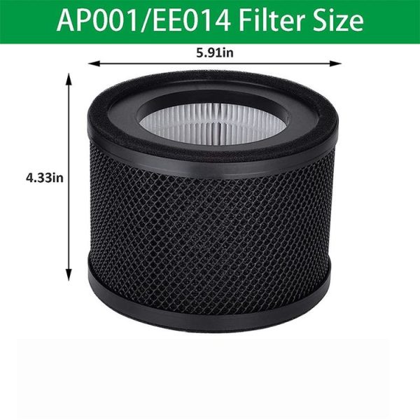 TaoTronics TT-AP001 / VAVA VA-EE014 Air Purifier Filter HEPA Replacement Filter - Image 3