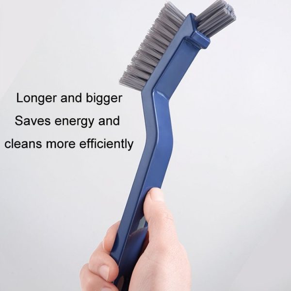 3 In 1 Multipurpose Bathroom Tile Floor Crevice Cleaning Brush Window Groove Wall Corner Brush (Blue) - Image 5
