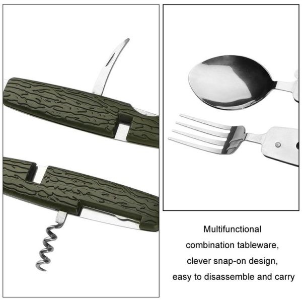 6-Opening Multifunctional Outdoor Camping Detachable Folding Tableware (SY-FT020) - Image 5