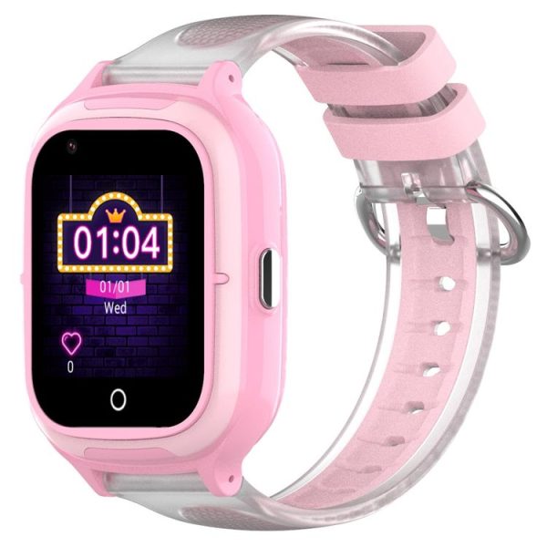 4G Kids Smart Phone Positioning Watch IP67 Waterproof / Video / Voice Calling (Pink)