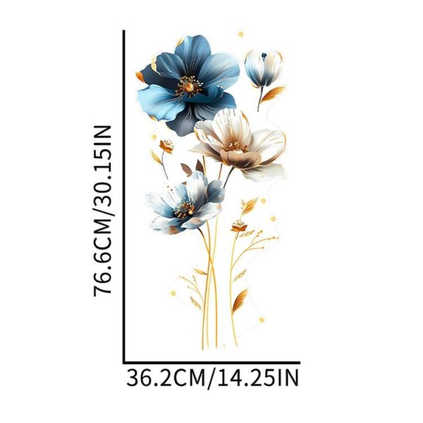 PH-QT670 Beautiful 3D Embossed Texture Flower Stickers Children Bedroom Home Decor Wall Decals - Image 3