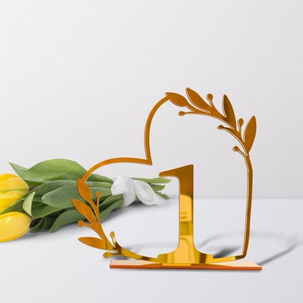 Acrylic Home Decor Wedding Digital Dinning Table Number Plate Seat Sign DIY Mirror Table Setting, Number: 1 - Image 8