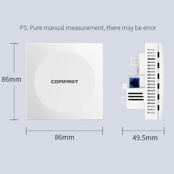 COMFAST CF-E591AX 1500Mbps Dual-Band WiFi6 In-Wall AP Supports 48V POE Power Supply - Image 16