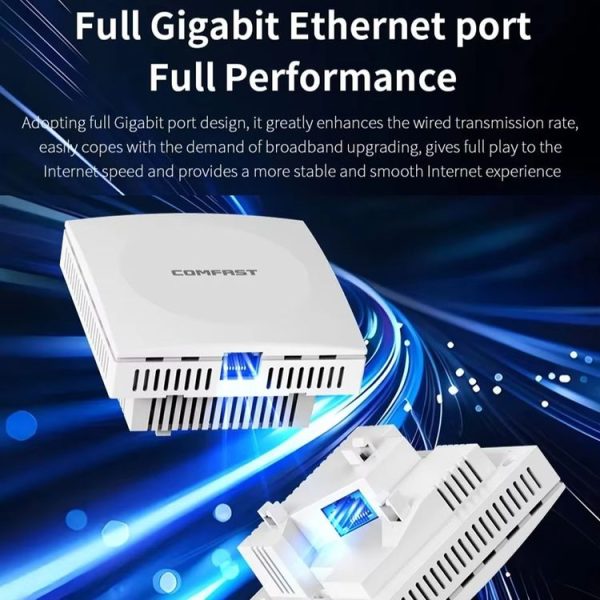 COMFAST CF-E591AX 1500Mbps Dual-Band WiFi6 In-Wall AP Supports 48V POE Power Supply - Image 6
