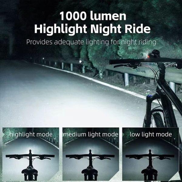 WEST BIKING Bicycle High Lumen Type-C Aluminum Alloy Headlight, Specification: Light Without Holder - Image 11