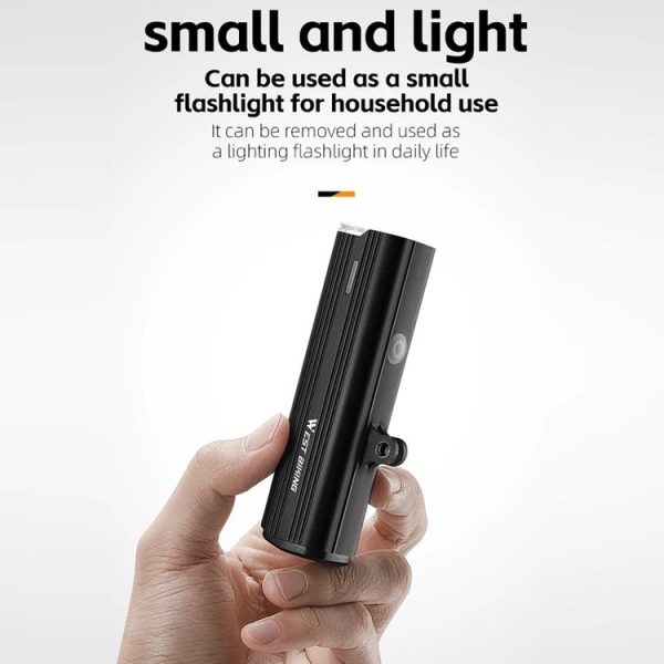 WEST BIKING Bicycle High Lumen Type-C Aluminum Alloy Headlight, Specification: Light Without Holder - Image 3
