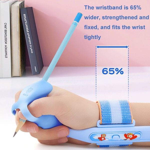 Maotaizi M8125 Cartoon Student Anti-wrist Hook Pen Holding Corrector Set Writing Posture Fixer (Blue) - Image 4