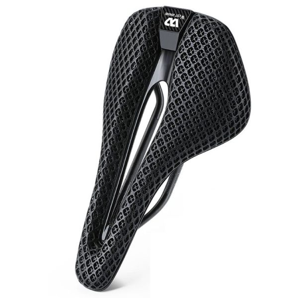 WEST BIKING Road Bicycle Carbon Fiber Ultralight Breathable Seat (Black)