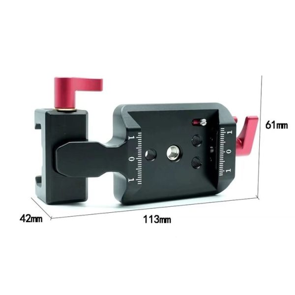 DJI Ronin RS 3 Pro / RS 3 / RS 2 Vertical Shooting Plate Mount Stabilizer Accessories (Gray) - Image 3