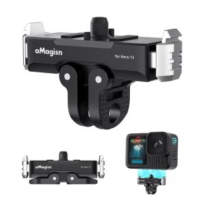 GoPro HERO13 Black aMagisn Metal Magnetic Quick Release Base Dual Interface Adapter