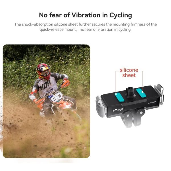 GoPro HERO13 Black aMagisn Metal Magnetic Quick Release Base Dual Interface Adapter - Image 8