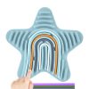 Stars Silicone Sensory Activity Board Children Puzzle Stress Relief Toys (Blue)
