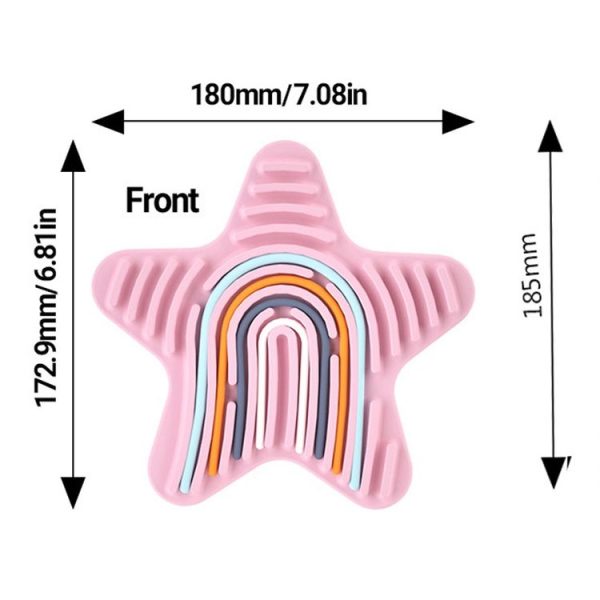 Stars Silicone Sensory Activity Board Children Puzzle Stress Relief Toys (Blue) - Image 3
