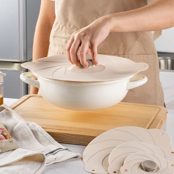 4 inch Household Vacuum Self-Priming Sealed Silicone Freshness Lid Kitchen Rice Cover - Image 7