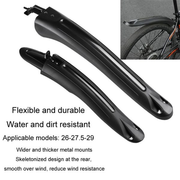 08CY0006 Bike Fenders Set Widen Lengthen Bicycle MTB Front Rear Quick Release Mudguard - Image 5