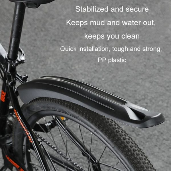 08CY0006 Bike Fenders Set Widen Lengthen Bicycle MTB Front Rear Quick Release Mudguard - Image 9