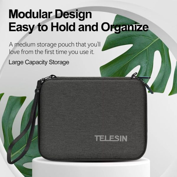 TELESIN Sports Camera Accessories Storage Bag For GoPro HERO / DJI Action / Insta360 etc - Image 2