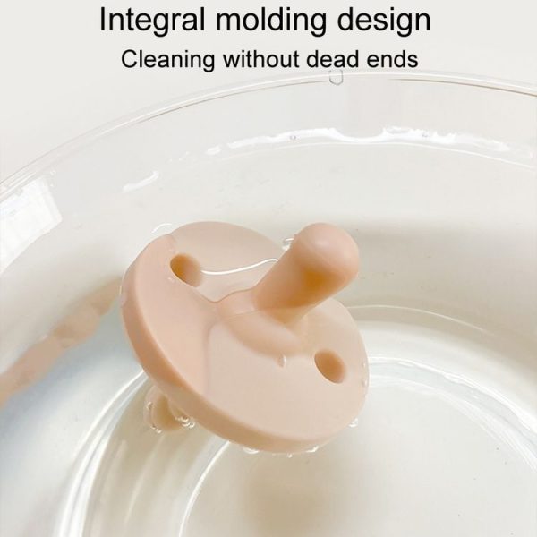 Imitate Mother Breast Round Heads Baby Silicone Comfort Pacifier (Beige) - Image 4
