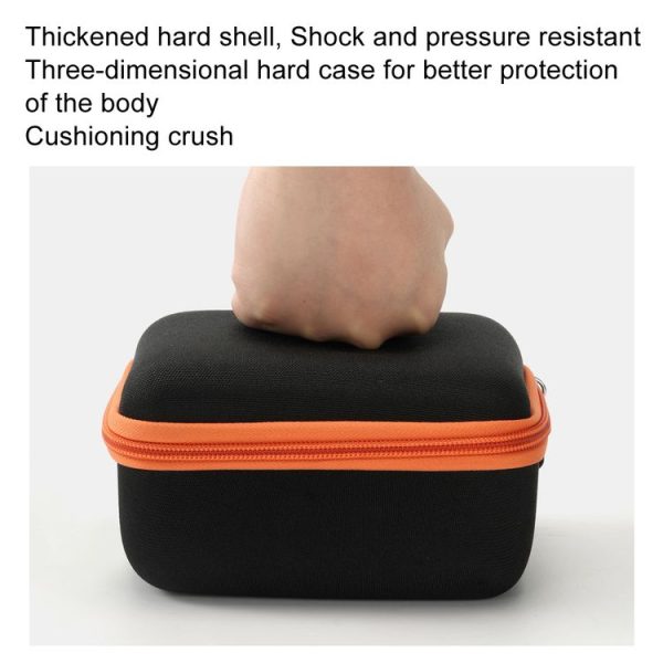Cwatcun D156 Large Portable Storage Bag Small Microslice Hard Shell Camera Bag (Black) - Image 5