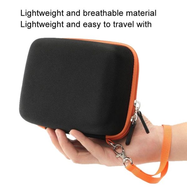 Cwatcun D156 Large Portable Storage Bag Small Microslice Hard Shell Camera Bag (Black) - Image 9