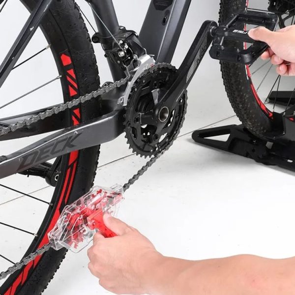 Bicycle Chain Cleaner Visual Immersion Chain Cleaner Brush Road Bike Cleaning Tool (Transparent) - Image 11