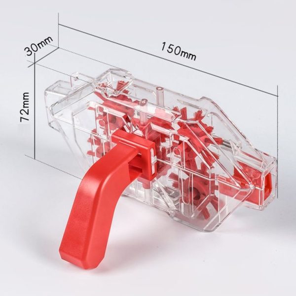 Bicycle Chain Cleaner Visual Immersion Chain Cleaner Brush Road Bike Cleaning Tool (Transparent) - Image 3