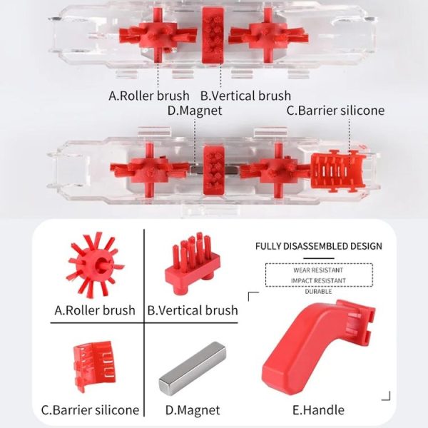 Bicycle Chain Cleaner Visual Immersion Chain Cleaner Brush Road Bike Cleaning Tool (Transparent) - Image 4