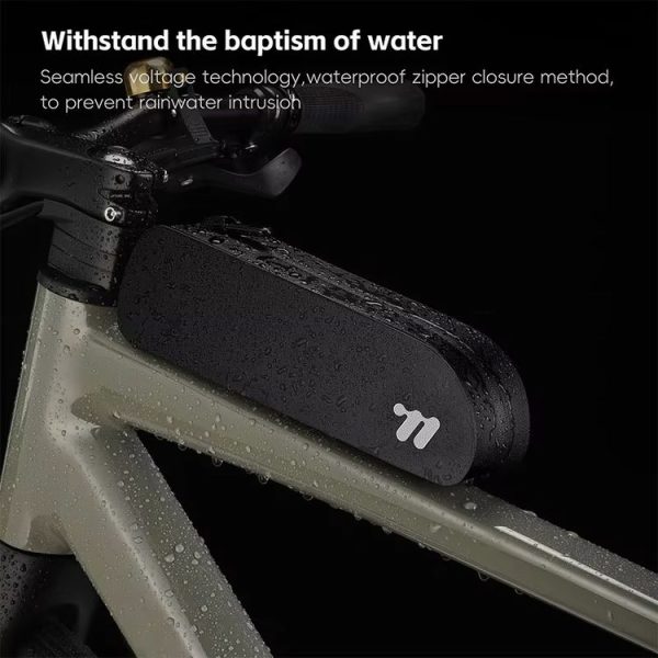WEST BIKING Bicycle Front Beam Bag Cycling Hanging Bag (Black) - Image 8