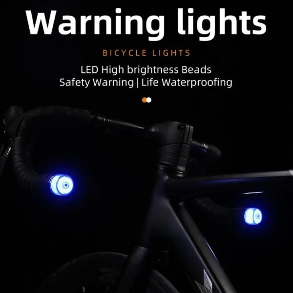 ESLNF Bike Handlebar Light LED Bicycle Turn Signal Cycling Light Waterproof Safety Warning Indicator Lamp, Style: Normal - Image 11