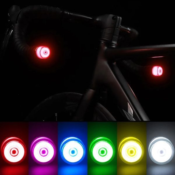 ESLNF Bike Handlebar Light LED Bicycle Turn Signal Cycling Light Waterproof Safety Warning Indicator Lamp, Style: Normal - Image 2
