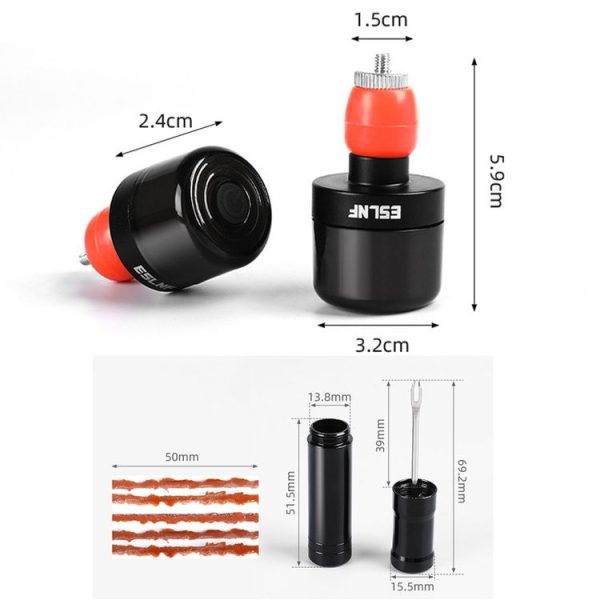 ESLNF Bike Handlebar Light LED Bicycle Turn Signal Cycling Light Waterproof Safety Warning Indicator Lamp, Style: Normal - Image 3