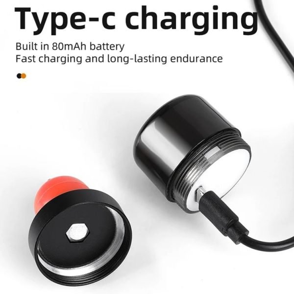 ESLNF Bike Handlebar Light LED Bicycle Turn Signal Cycling Light Waterproof Safety Warning Indicator Lamp, Style: Normal - Image 4