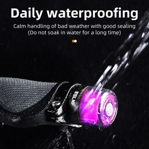ESLNF Bike Handlebar Light LED Bicycle Turn Signal Cycling Light Waterproof Safety Warning Indicator Lamp, Style: Normal - Image 8